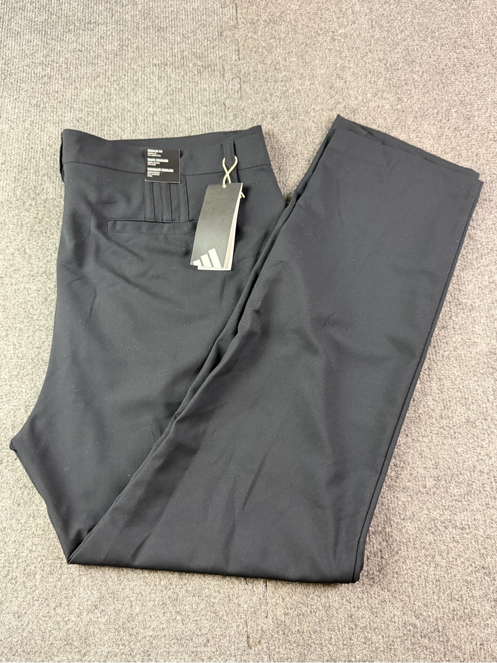 Adidas Adigold Regular Fit Mens Golf Pants Size 36x29 Black